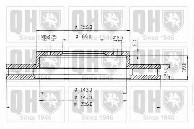 QUINTON HAZELL bdc4775 -  Тормозной диск